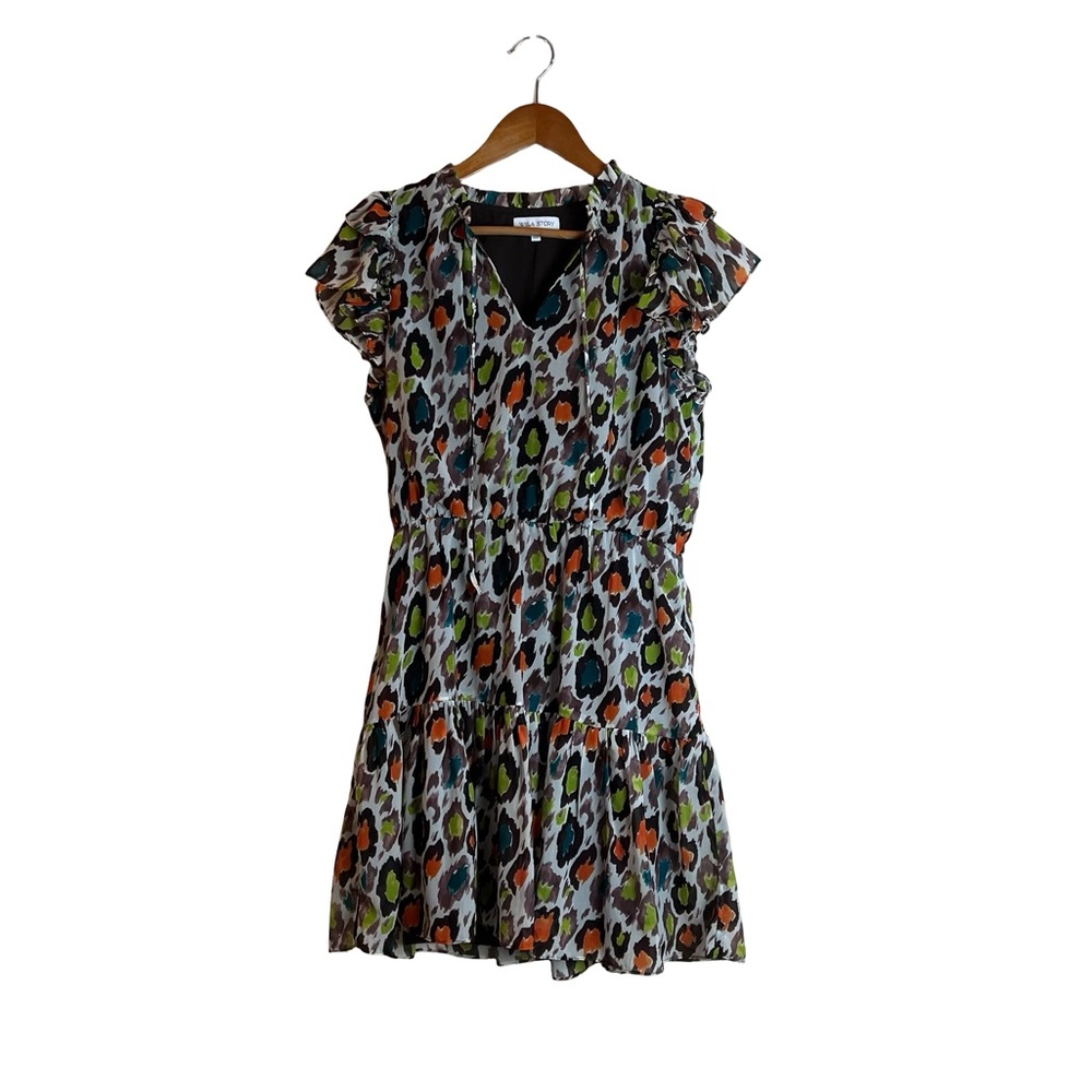Willa Story pattern short sleeve mini dress. Size medium
